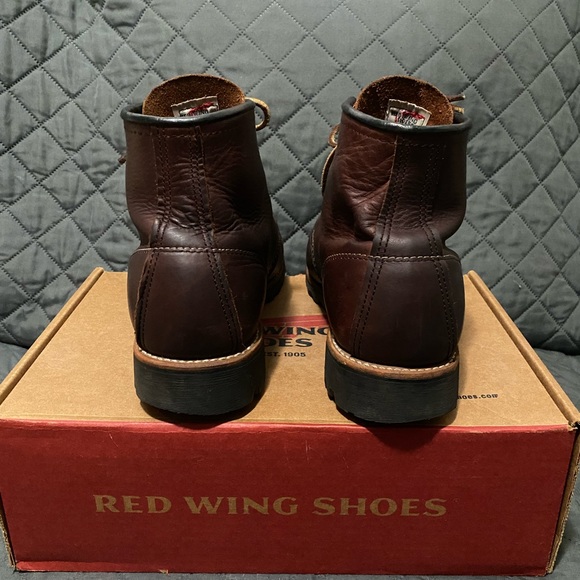 Red Wing boots with leather shoe laces - Picture 3 of 7